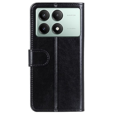 Xiaomi Poco X6 Pro 5G (Redmi K70E) atvēramais melns maciņš - maks | Vacins.lv