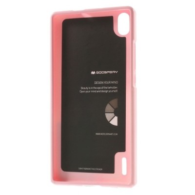 Huawei Ascend P7 Mercury rozs cieta silikona (TPU) futrālis / Vacins.lv