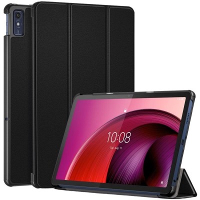 Lenovo Tab M10 5G TB-360ZU atverčiamas juodas odinis dėklas (sulankstomas) | Priedai.lt