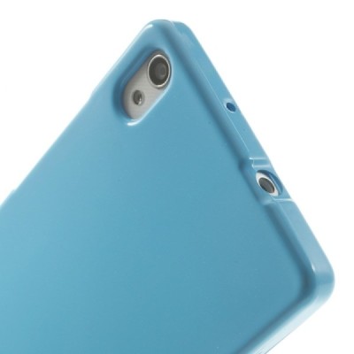 Huawei Ascend P7 Mercury šviesiai mėlynas kieto silikono TPU dėklas - nugarėlė / Priedai.lt