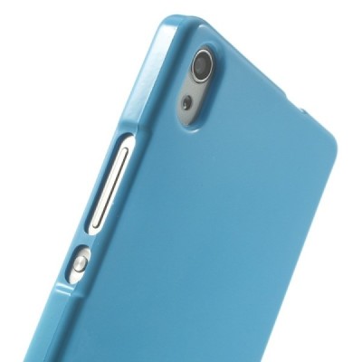 Huawei Ascend P7 Mercury šviesiai mėlynas kieto silikono TPU dėklas - nugarėlė / Priedai.lt