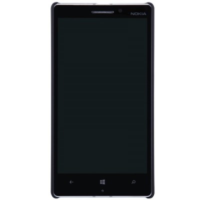 Nillkin Frosted Shield Nokia Lumia 930 juodas plastikinis dėklas + apsauginė ekrano plėvelė / Priedai.lt