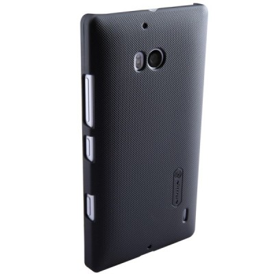 Nillkin Frosted Shield Nokia Lumia 930 juodas plastikinis dėklas + apsauginė ekrano plėvelė / Priedai.lt