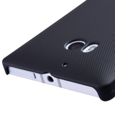 Nillkin Frosted Shield Nokia Lumia 930 juodas plastikinis dėklas + apsauginė ekrano plėvelė / Priedai.lt