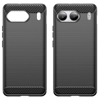 OnePlus Nord 4 "Carbon" cieta silikona (TPU) melns apvalks | Vacins.lv