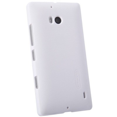 Nokia Lumia 930 Nillkin Frosted Shield balts plastmasas futrālis + ekrāna aizsargplēve / Vacins.lv
