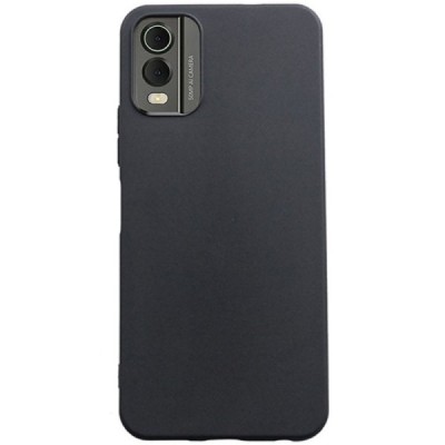 Nokia C32 cieta silikona (TPU) melns apvalks | Vacins.lv