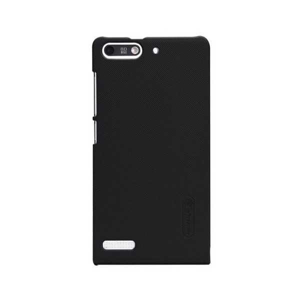 „Nillkin“ Frosted Shield futrālis - melns + ekrāna aizsargplēve (Ascend G6)