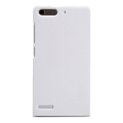 Huawei Ascend G6 Nillkin Frosted Shield balts plastmasas futrālis + ekrāna aizsargplēve / Vacins.lv