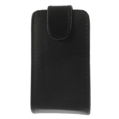 LG L40 D160 klasikinis vertikaliai atverčiamas juodas odinis dėklas / Priedai.lt