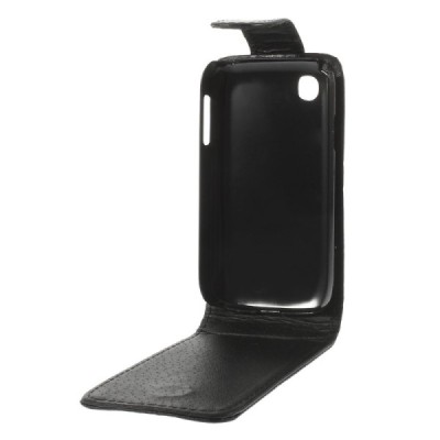 LG L40 D160 klasikinis vertikaliai atverčiamas juodas odinis dėklas / Priedai.lt