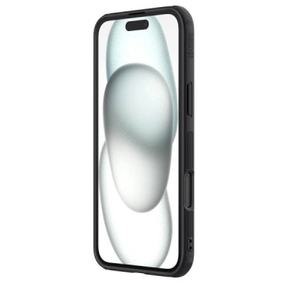 Apple iPhone 16 Plus "Nillkin" Frosted Shield Pro Magnetic melns apvalks | vacins.lv