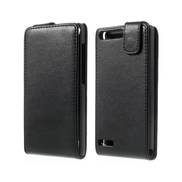 Klasisks atvēramais futrālis - melns (Ascend G6)