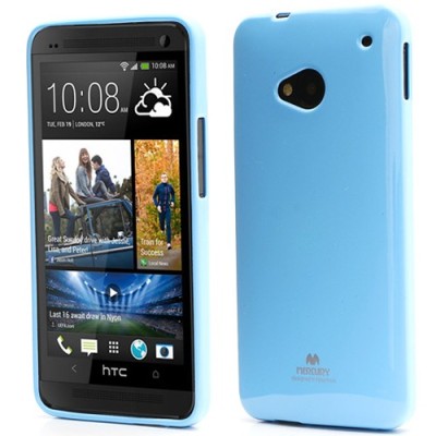 „Mercury“ HTC One M7 šviesiai mėlynas dėklas (Dėkliukas) / Priedai.lt