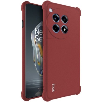 OnePlus 12R 5G (Ace 3) "Imak" pastiprinātas aizsardzības cieta silikona (TPU) bordo vāciņš | Vacins.lv