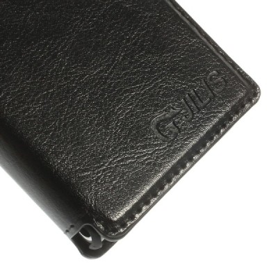 „Jilis“ atvērams ādas melns Huawei Ascend G6 futrālis / Vacins.lv