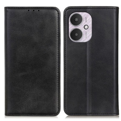 Xiaomi Redmi 13C / 13R 5G / Poco C65 4G / Poco M6 5G "Split" sērijas melns atvērams maciņš, maks | Vacins.lv