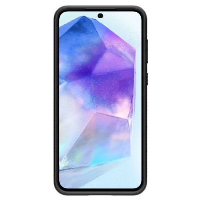 Samsung Galaxy A55 "Spigen" Liquid Air melns cieta silikona apvalks | vacins.lv