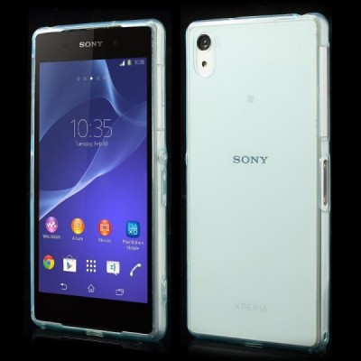 Sony Xperia Z2 dzidrs (caurspīdīgs) cieta silikona TPU pasaulē planākais zaļš futrālis / Vacins.lv