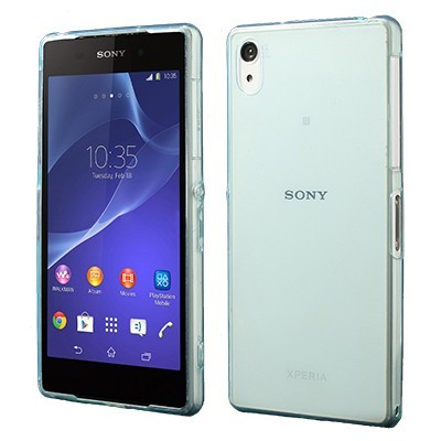 Sony Xperia Z2 dzidrs (caurspīdīgs) cieta silikona TPU pasaulē planākais zaļš futrālis / Vacins.lv