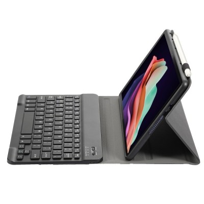 Lenovo Tab P11 11.5" Gen 2 ādas atvēramais melns futrālis ar bluetooth tastatūra | Vacins.lv