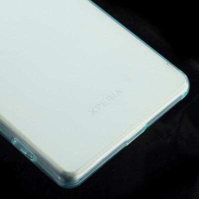 Sony Xperia Z2 dzidrs (caurspīdīgs) cieta silikona TPU pasaulē planākais zaļš futrālis / Vacins.lv