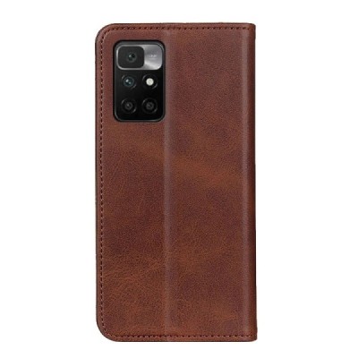 Xiaomi Redmi 10 „Split“ sērijas tumši brūns atvērams maciņš, maks | Vacins.lv