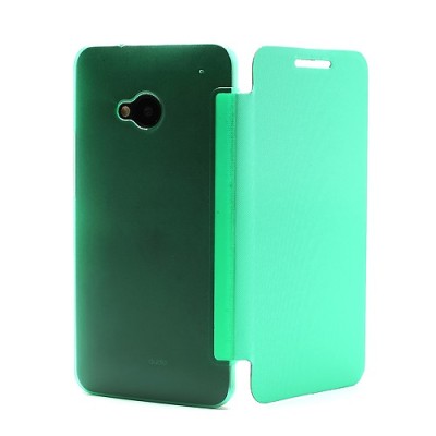 Atvēramais HTC One M7 zaļš maciņš / Vacins.lv