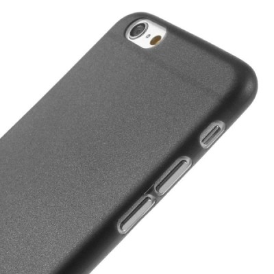 Ploniausias pasaulyje plastikinis skaidrus Apple iPhone 6 (6s) juodas dėklas - nugarėlė / Priedai.lt