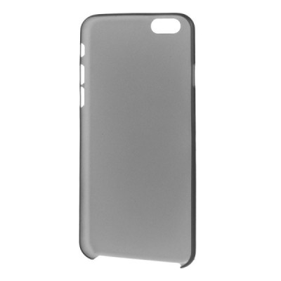 Ploniausias pasaulyje plastikinis skaidrus Apple iPhone 6 (6s) juodas dėklas - nugarėlė / Priedai.lt