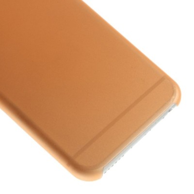 Ploniausias pasaulyje plastikinis skaidrus Apple iPhone 6 (6s) oranžinis dėklas - nugarėlė / Priedai.lt