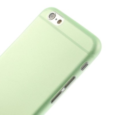 Ploniausias pasaulyje plastikinis skaidrus Apple iPhone 6 (6s) žalias dėklas - nugarėlė / Priedai.lt