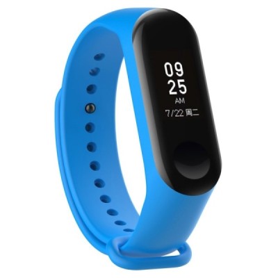 Viedā pulksteņa Xiaomi Mi Band 4 cietā silikona (TPU) siksniņa - zils | Vacins.lv