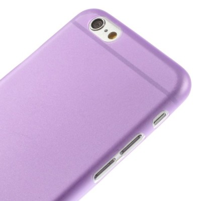 Ploniausias pasaulyje plastikinis skaidrus Apple iPhone 6 (6s) violetinis dėklas - nugarėlė / Priedai.lt