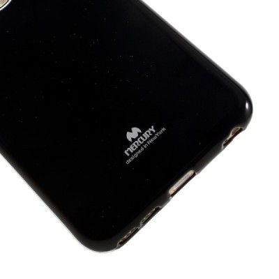 Apple iPhone 6 (6s) juodas Mercury kieto silikono (TPU) dėklas / Priedai.lt