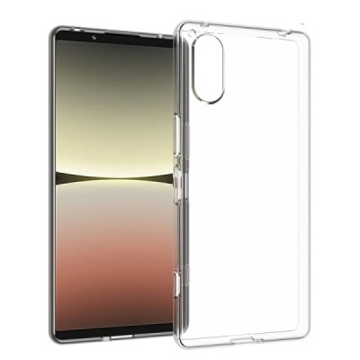 Sony Xperia 5 V cieta silikona (TPU) dzidrs apvalks | vacins.lv