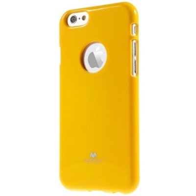 Apple iPhone 6 (6s) geltonas Mercury kieto silikono (TPU) dėklas / Priedai.lt