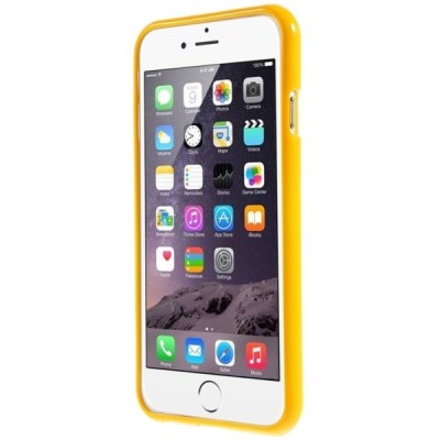 Apple iPhone 6 (6s) geltonas Mercury kieto silikono (TPU) dėklas / Priedai.lt