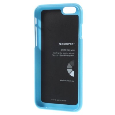Apple iPhone 6 (6s) šviesiai mėlynas (žydras) Mercury kieto silikono (TPU) dėklas / Priedai.lt
