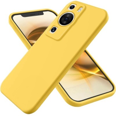 Huawei P60 (P60 Pro) Shell kieto silikono TPU geltonas dėklas - nugarėlė | Priedai.lt