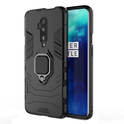 OnePlus 7 Pro „Kickstand“ pastiprinātas aizsardzības melns apvalks | Vacins.lv