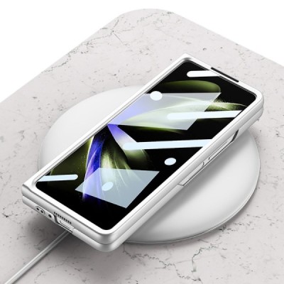 Samsung Galaxy Fold5 5G (SM-F946B) GKK Band Glass sudrabs plastika apvalks | vacins.lv