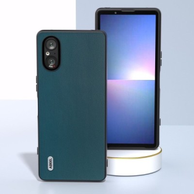 Sony Xperia 5 V „Abeel“ Smooth zaļš ādas apvalks | Vacins.lv