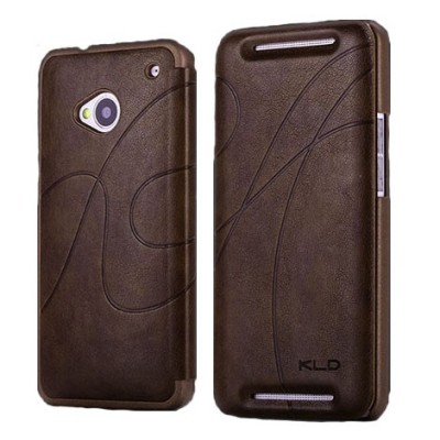 „Kalaideng“ Oscar atverčiamas HTC One M7 rudas dėklas (Dėkliukas) / Priedai.lt