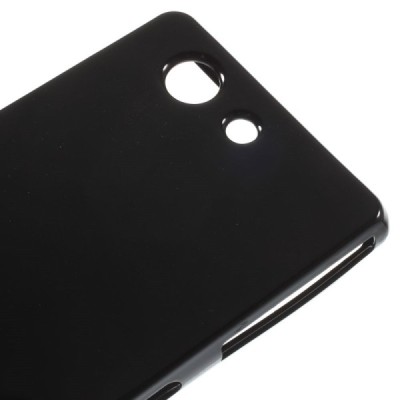 Sony Xperia Z3 Compact Mercury melns cieta silikona (TPU) futrālis / Vacins.lv