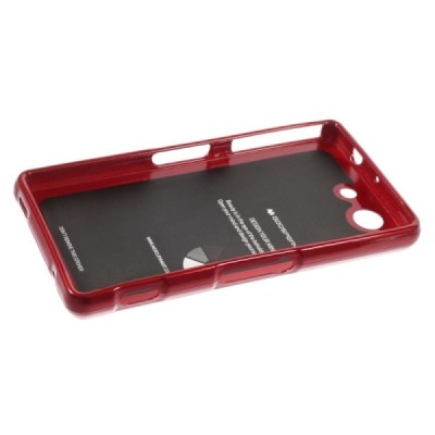 Sony Xperia Z3 Compact Mercury sarkans cieta silikona (TPU) futrālis / Vacins.lv