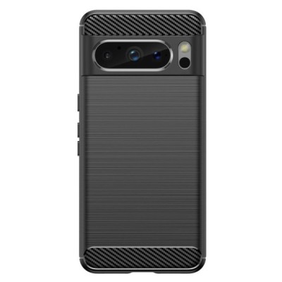 Google Pixel 8 Pro „Carbon“ cieta silikona (TPU) melns vāciņš | Vacins.lv
