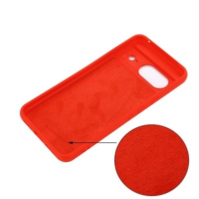 Google Pixel 8 Shell cieta silikona (TPU) apvalks - sarkans | vacins.lv