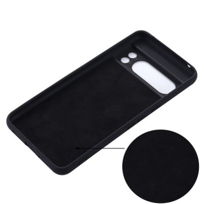 Google Pixel 8 Pro Shell cieta silikona (TPU) apvalks - melns | vacins.lv