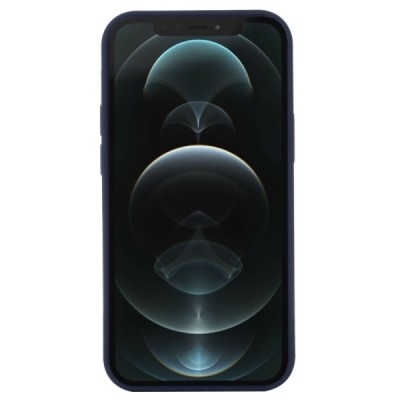 Apple iPhone 12 un Apple iPhone 12 Pro „Shell“ MagSafe cieta silikona (TPU) zils apvalks | vacins.lv